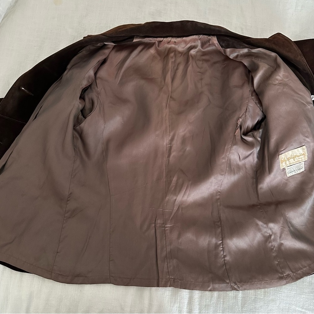 Vintage 60s Lady Californian Brown Suede Western Jacket - Picture 13 of 14
